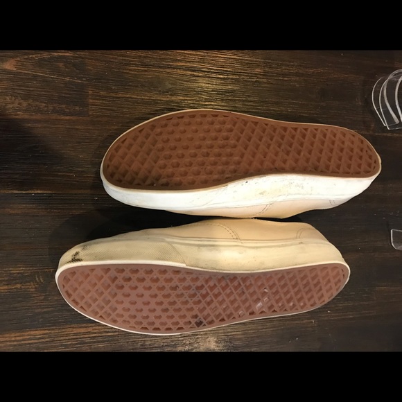 Vans Authentic Gore Studs Cream Skater Shoes Low - Picture 6 of 7